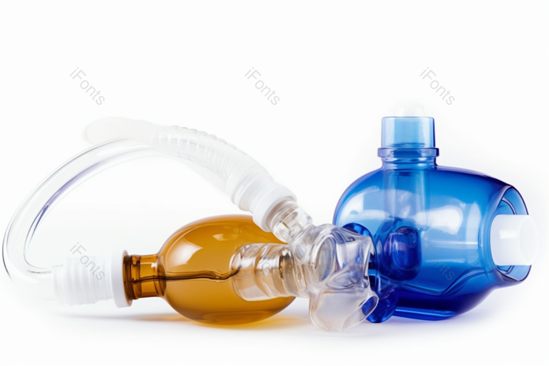 用呼吸面罩吸入的医疗设备白桌上的雾化器,高清,摄影图,摄影图片,图片大全,摄影图免费下载